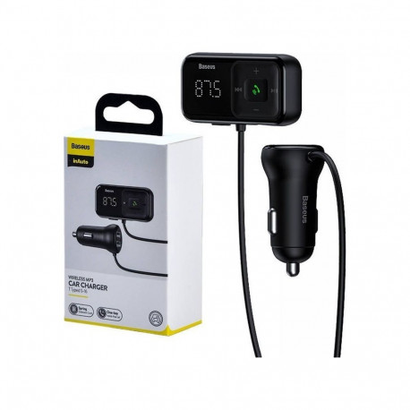 Baseus Bluetooth MP3 FM saatja S-16 must