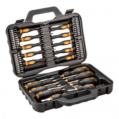 Neo Set of screwdrivers and screwdriver bits 58 pieces (04-211)