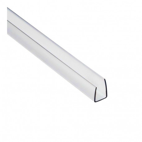 Protective edge U-profile for polycarbonate 8mm, 5pcs.