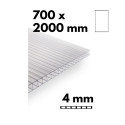 Piece of greenhouse multiwall sheet / clear polycarbonate 700x2000mm - 4mm, 8pcs.