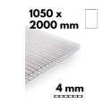 Piece of greenhouse multiwall sheet / clear polycarbonate 1050x2000mm - 4mm, 7pcs.