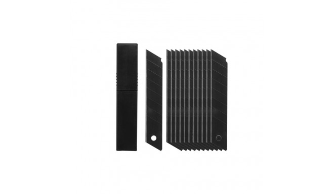 Eemaldatavad vahetatavad terad 18 mm, TITAN BLACK, 10 tk.