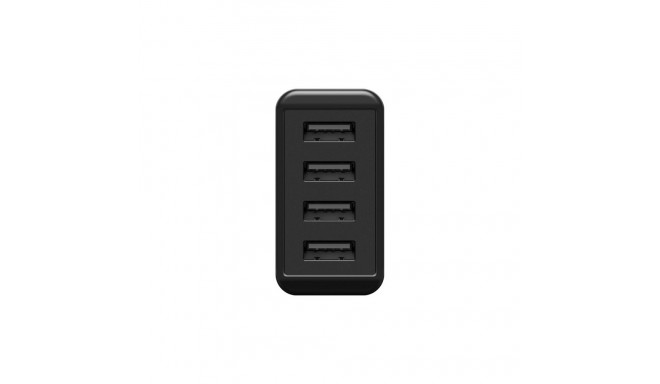 goobay 4-way USB charger (30W) black (black)