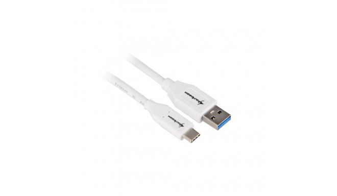 USB 3.2 Gen 2 kaabel USB-A pistik > USB-C pistik 0,5Meter, valge