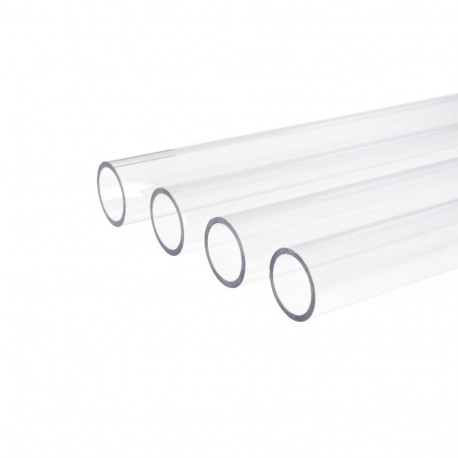 Eisrohr 16/13mm PETG HardTube 60cm (transparent, 4er Set)