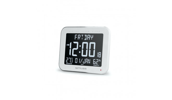 Muse | Wall Clock with Alarm Function | M-090 WMC | White