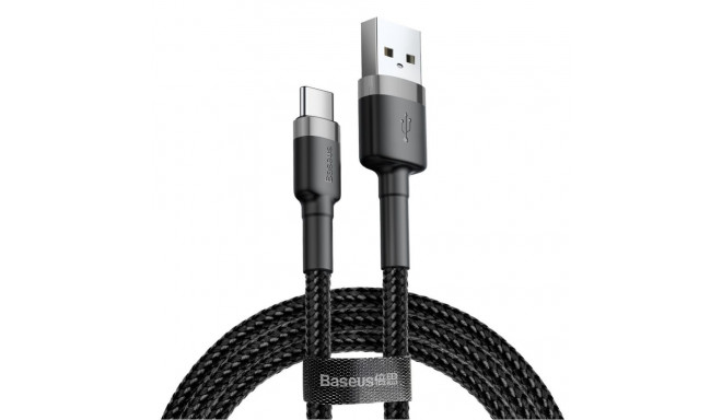 Baseus Baseus Cafule USB-A / USB-C QC 3.0 3A cable 1 m - black-gray