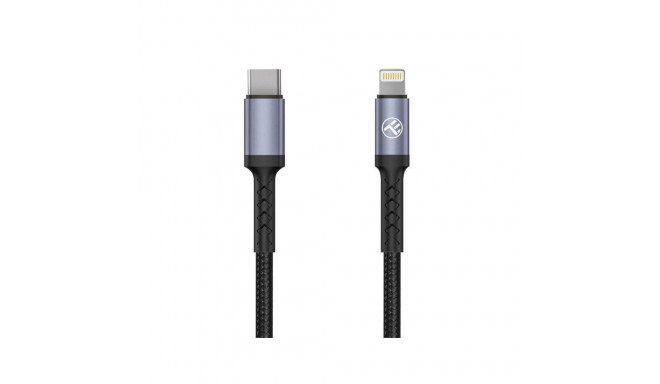 Tellur Data cable Type-C To Lightning, 2A, PD18W 1m, Nylon black