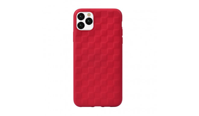 Devia Apple Woven2 Pattern Design Soft Case iPhone 11 Pro Max red