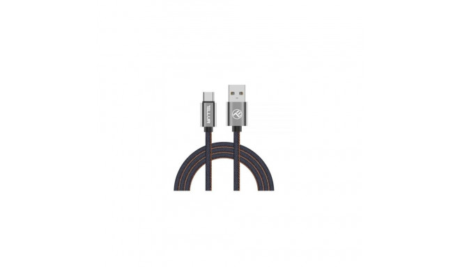 Tellur Data cable, USB to Type-C, 1m denim