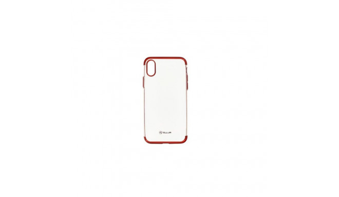 Tellur Apple Cover Silicone Electroplated for iPhone X/XS red