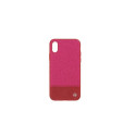 Tellur Apple Cover Synthetic Leather Glitter II for iPhone X/XS pink