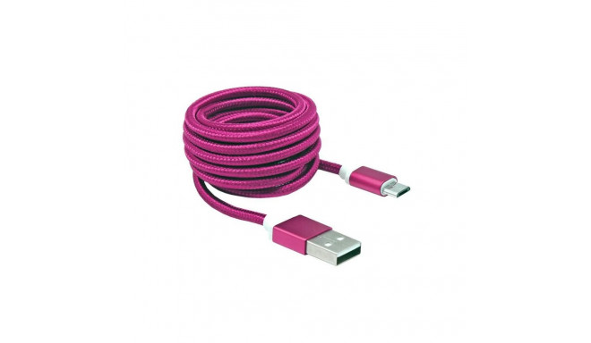 Sbox USB->Micro USB M/M 1.5m USB-10315P pitaya pink