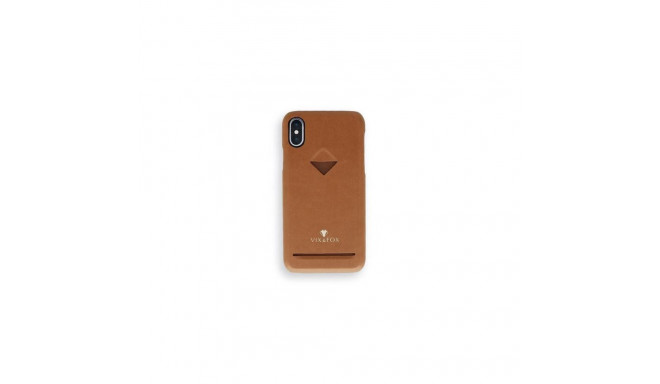 VixFox Apple Card Slot Back Shell for Iphone XSMAX caramel brown