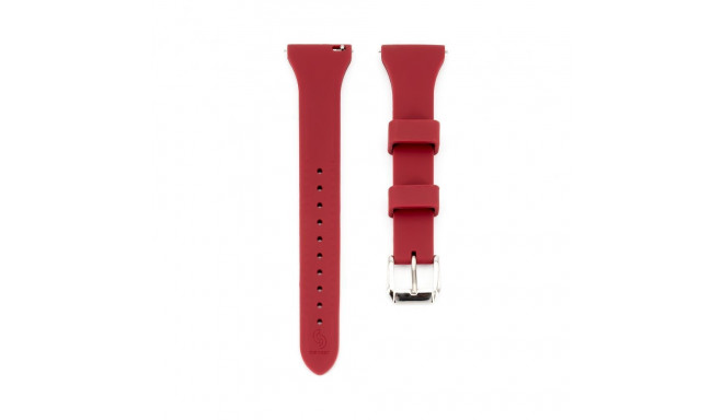 Connect 22mm T-buckle Silicone Loop Watch Strap (130mm M/L) Plum