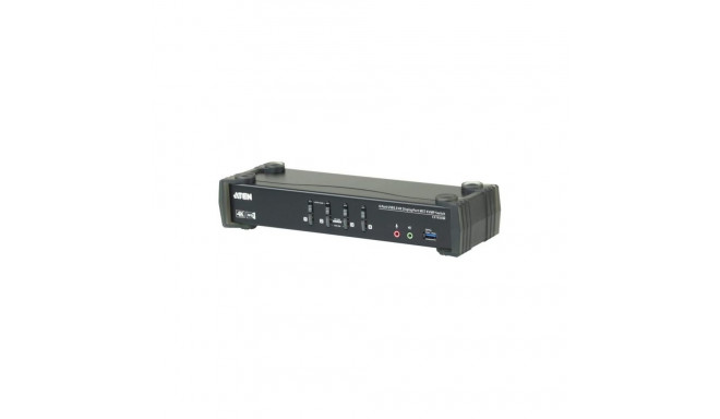 Aten | 4-Port USB3.0 4K DisplayPort KVMP Switch with Built-in MST Hub | CS1924M