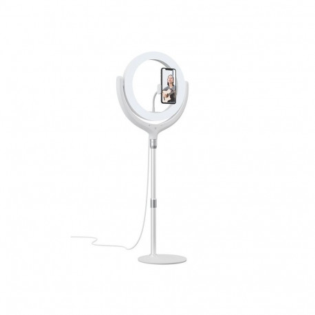 Devia Phone stand holder with LED lamp 40cm White