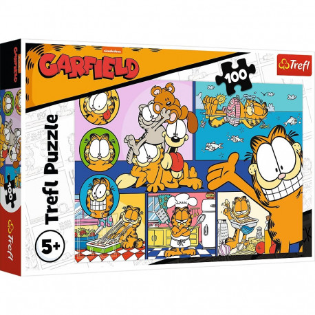 Puzzle - 100 - laisk Garfield - Trefl 16521