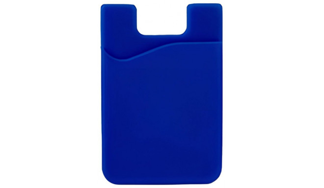 Self-adhesive card case, blue