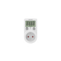 Savio AE-02 wattmeter White Plastic Built-in display LCD 3680 - 3680 W