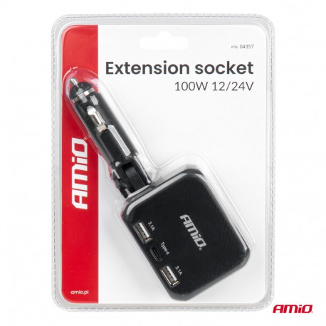 Laadija  2 USB-A porti ja 1 USB-C 12/24V