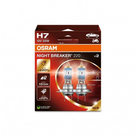 H7 12V 55W Night Breaker +220% 2tk