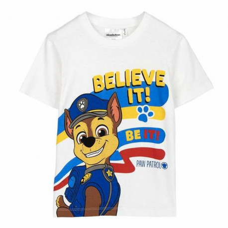 Lühikeste varrukatega T-särk, laste The Paw Patrol Valge - 2 aastat