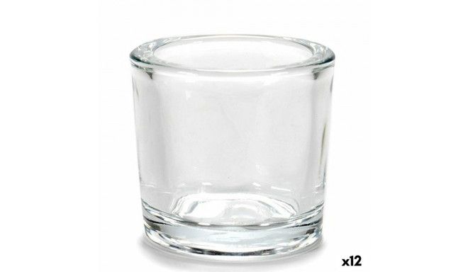 Svijećnjak Gift Decor CH00667 CH00667 Läbipaistev Klaas 6,5 x 6 x 6,5 cm (12 Ühikut)