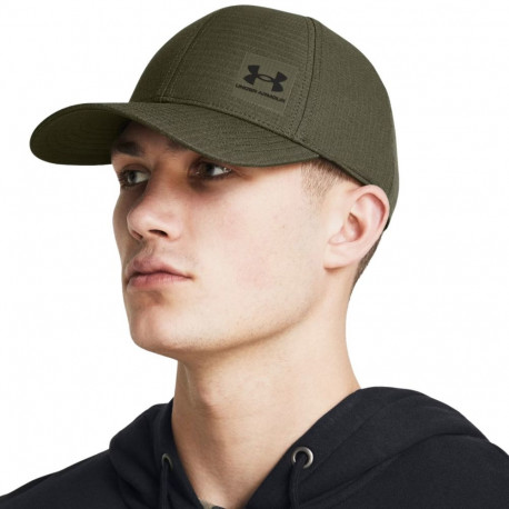 Czapka z daszkiem męska Under Armour Iso-chill Armourvent Strech Fit khaki 1383438 390 S/M