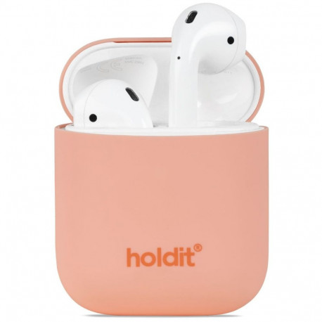 Airpods laadimiskarbiümbris Holdit 1/2 gen, silikoon, Pink Peach
