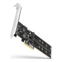 AXAGON PCES-SA4M2 PCIe kontroller 2x sisemine SATA 6G port + 2x sisemine M.2 B-key SATA port + LP