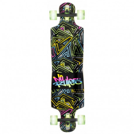 No Rules D3 Longboard NEON Skateboard ABEC 7 with Lights AU 361