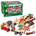 BRIO World 33052 - raudtee ja maantee - luksuslik rööbaste komplekt, suur karp