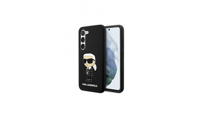 Karl Lagerfeld KLHCS23SSNIKBCK S23 S911 hardcase czarny|black Silicone Ikonik