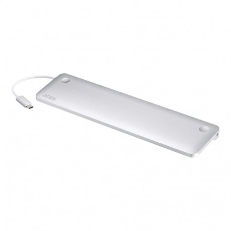 Aten USB-C mitme pordiga dokk voolu läbivooluga