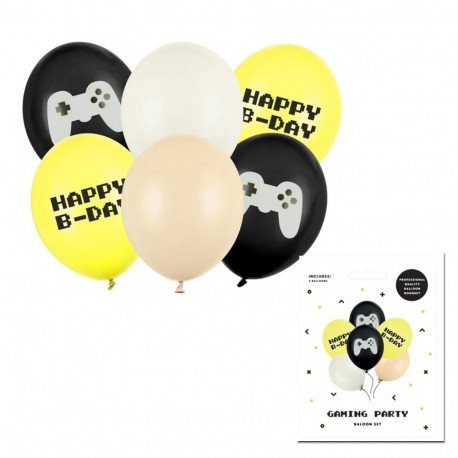 PartyDeco õhupall, 6 tk, 30 cm, Happy B-day