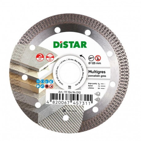 DISTAR teemantlõikeketas MULTIGRES 125 x 1.4 x 10 x 22.23mm