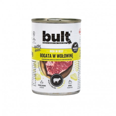 BULT Rich in beef - wet dog food - 400g
