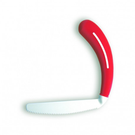 Curved knife for people with rheumatism