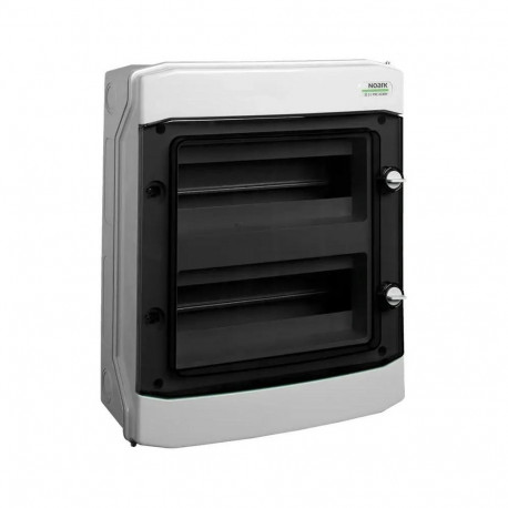 Surface-mounted installation enclosure, plastic, surface-mounted, IP65, 2 rows, 12 modules, 1500V DC