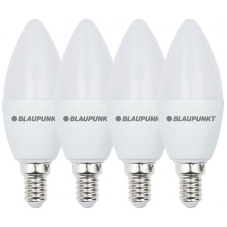 Blaupunkt LED lamp E14 595lm 7W 2700K 4pcs (opened package)