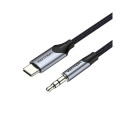 Kaabel Audio USB-C ja 3,5 mm mini pistikupesa 1m must