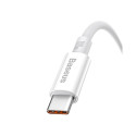 Cable USB do USB-C Baseus Superior 100W 0.25m (white)