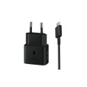 Samsung ad. siec. Samsung EP-T2510XB 25W Fast Charge + kabel USB-C/USB-C czarny/black
