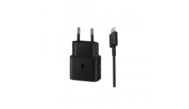 Samsung ad. siec. Samsung EP-T2510XB 25W Fast Charge + kabel USB-C/USB-C czarny/black