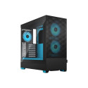 Fractal Design Pop Air RGB Cyan Core TG Clear Tint, ATX, mATX, Mini ITX, Power supply included No