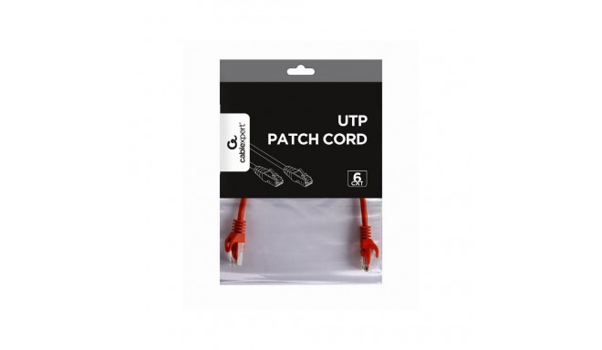 Gembird PATCH CABLE CAT6 UTP 0.25M/RED PP6U-0.25M/R