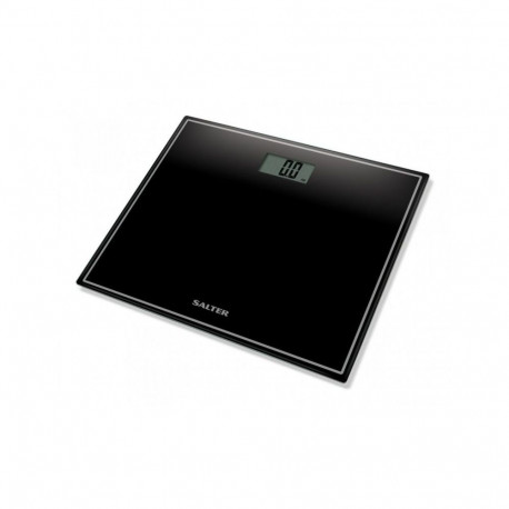 Salter 9207 BK3R Compact Glass Electronic Bathroom Scale - Black