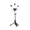 CP X5 LED 16cm Rechargeable Selfie Lamp with BT Remote&Handle + Floor Stand 20-90cm + Phone Hold