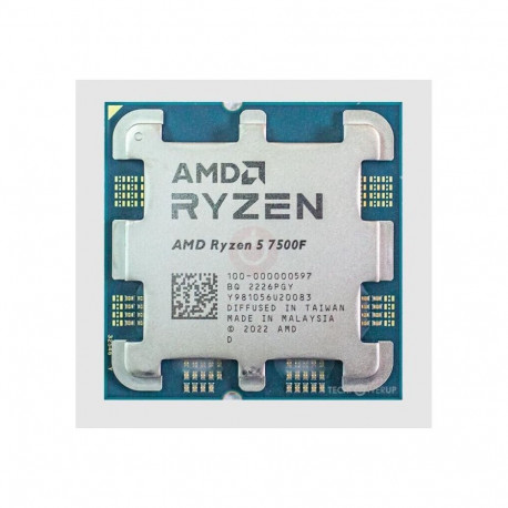 AMD CPU||Desktop|Ryzen 5|7500F|3700 MHz|Cores 6|6MB|Socket SAM5|65 Watts|OEM|100-000000597